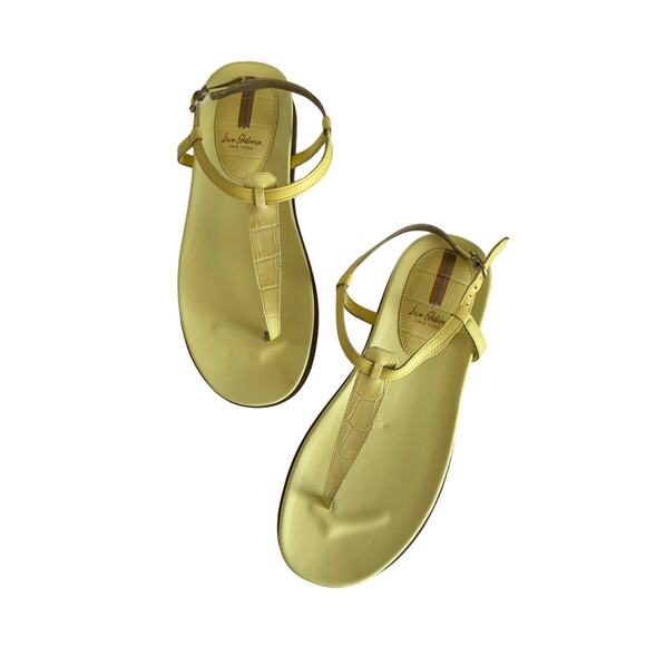 Sam Edelman Naomi Yellow Slip On Open Toe
Adjustable Ankle Straps Sandals Size 8 - Picture 1 of 7